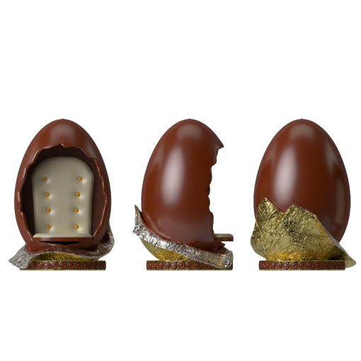 Fauteuil Oeuf de Pâques en chocolat