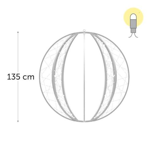 Sphère lumineuse "Riga" - 696 leds